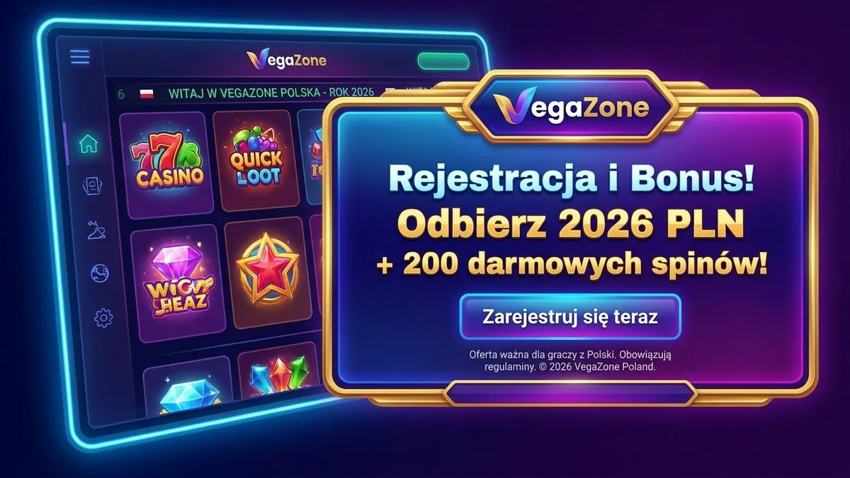 Rejestracja z bonusem w Vega Zone